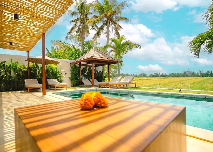 3br With Rice Field View & Private Pool Near Canggu Сasa de vacaciones