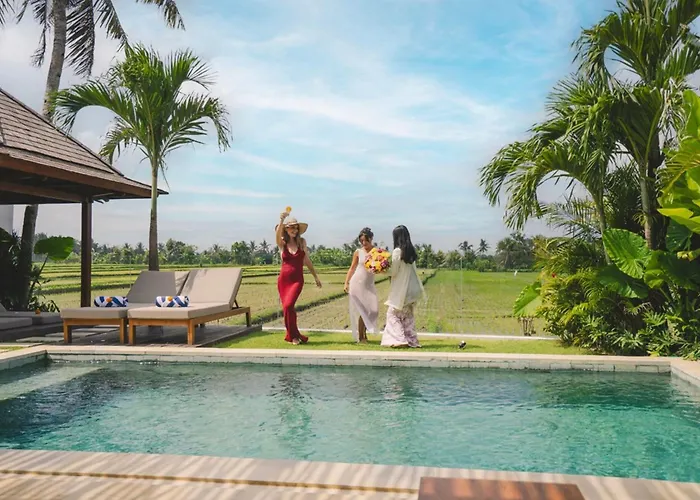 Hébergement de vacances 3br With Rice Field View & Private Pool Near Canggu *