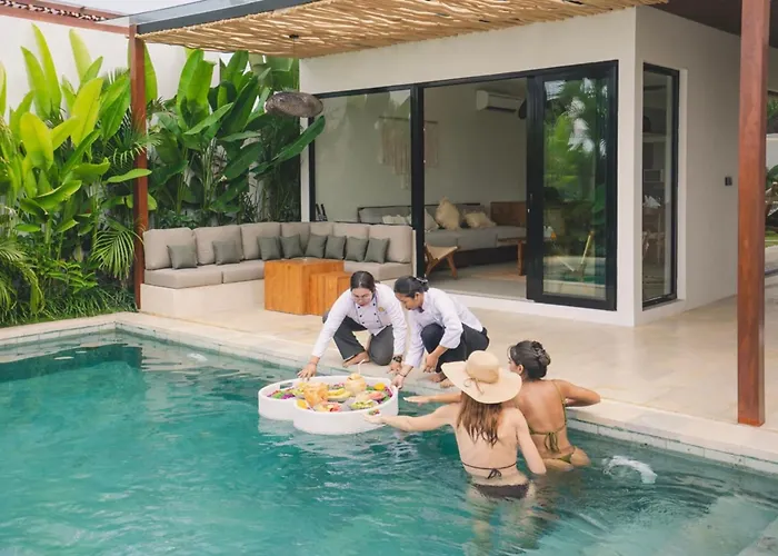 3br With Rice Field View & Private Pool Near Canggu Hébergement de vacances *