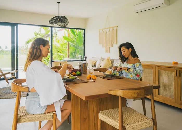 3br With Rice Field View & Private Pool Near Canggu