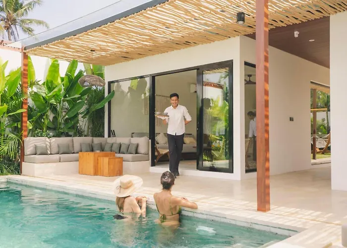 Hébergement de vacances 3br With Rice Field View & Private Pool Near Canggu *