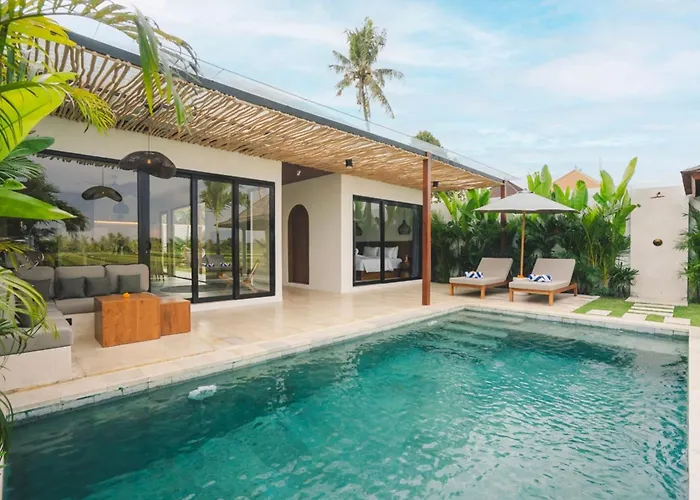 3br With Rice Field View & Private Pool Near Canggu Hébergement de vacances Denpasar